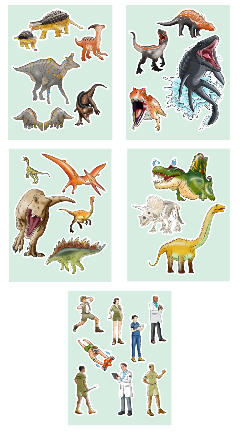 Dino Adventure Stickers