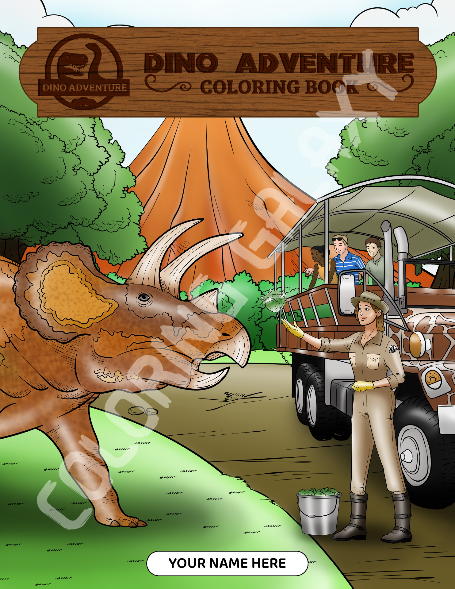 Dino Adventure book front cover