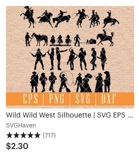 Wild Wild West Silhouette