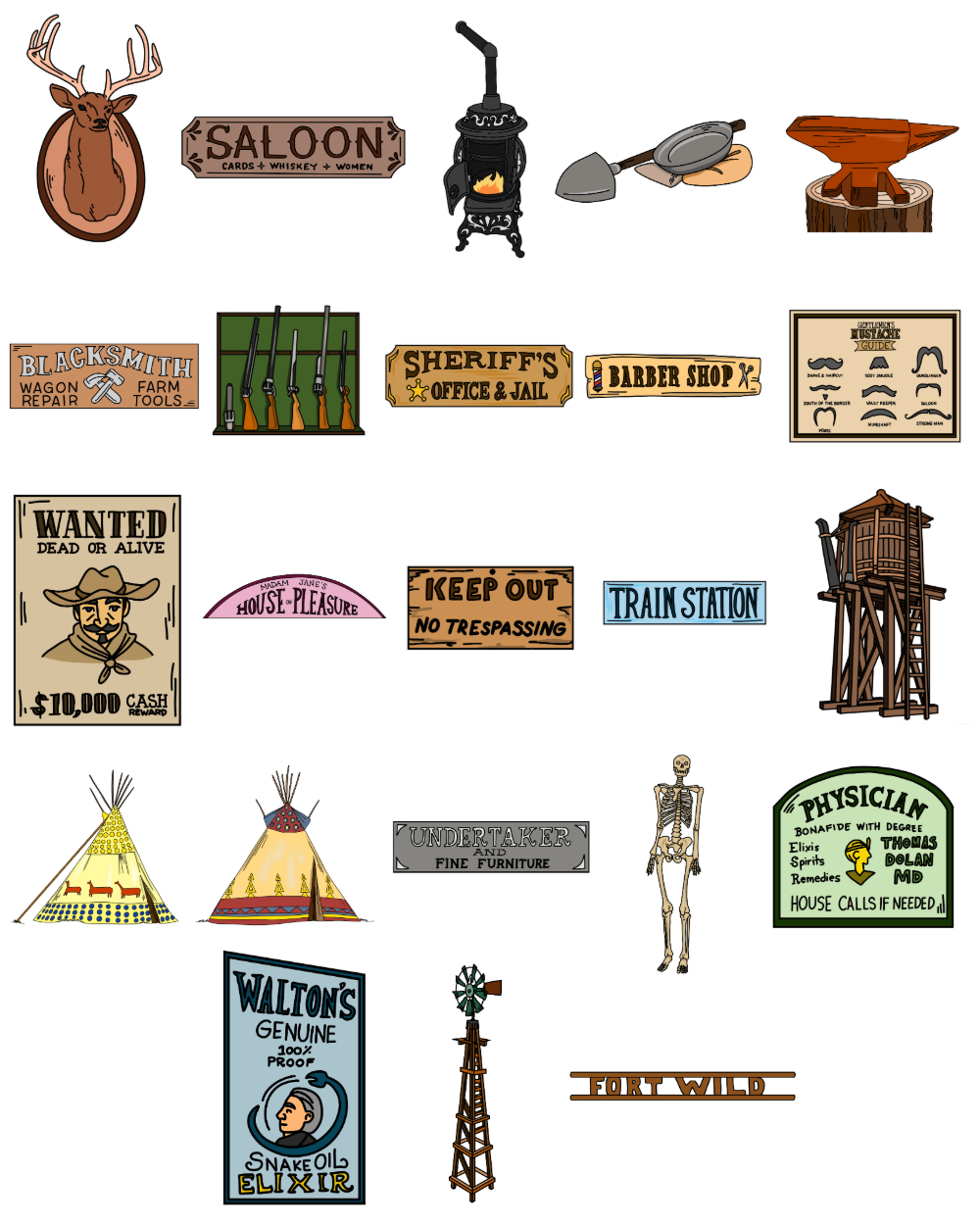 Wild West COLOR Accessories