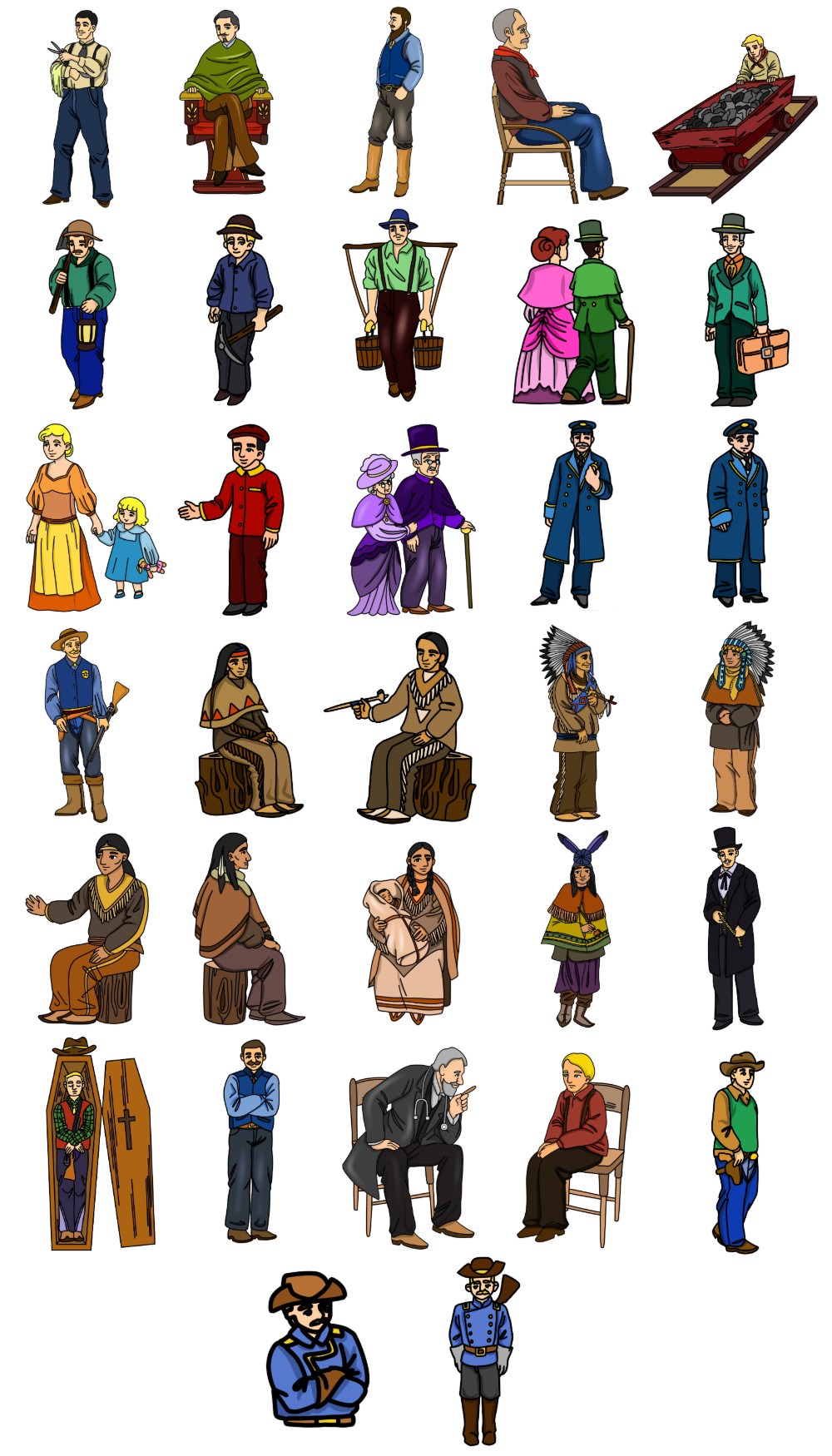 Wild West COLOR People