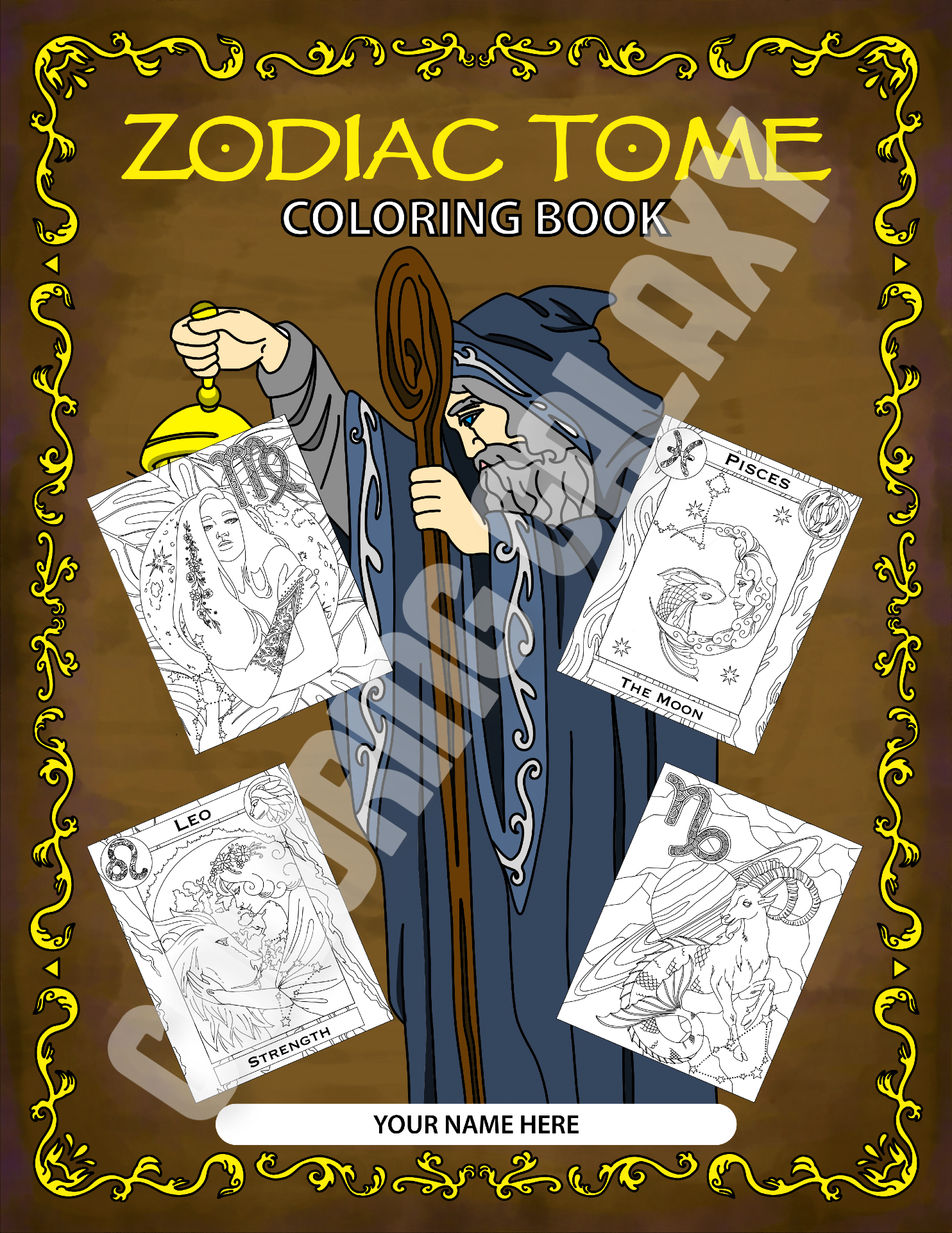 Zodiac Tome back cover colored
