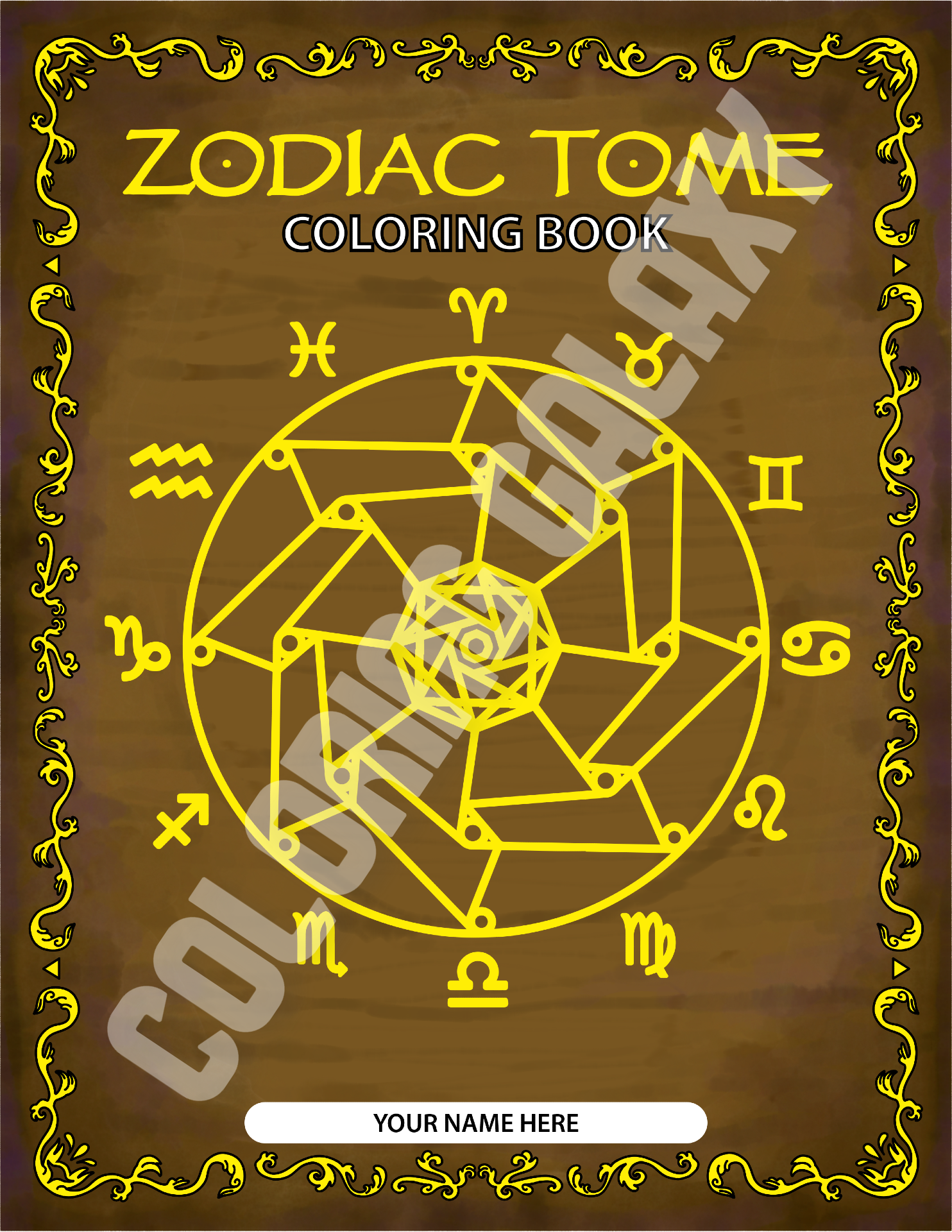 Zodiac Tome front cover colored