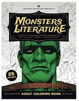 Monsters Literature Adult Coloring Book