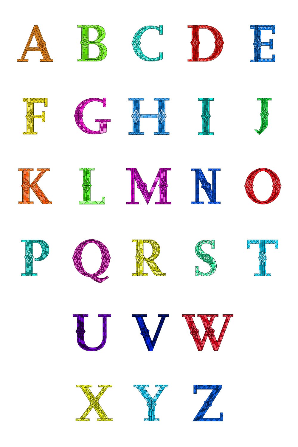 SGALPHABET COLLAGE COLORED LETTERS V2